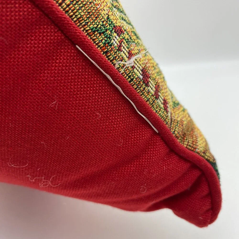 Santa‎ Claus Tapestry Christmas throw pillow rectangle naughty or nice list